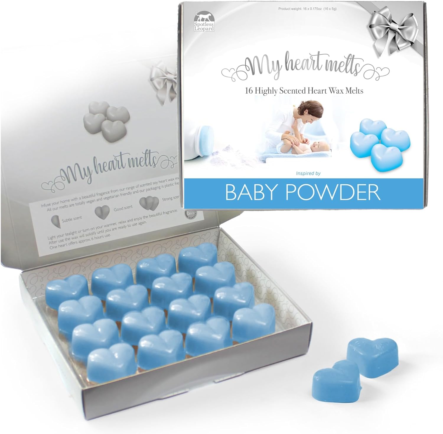 Spotless Leopard Baby Powder Wax Melts in Gift Box