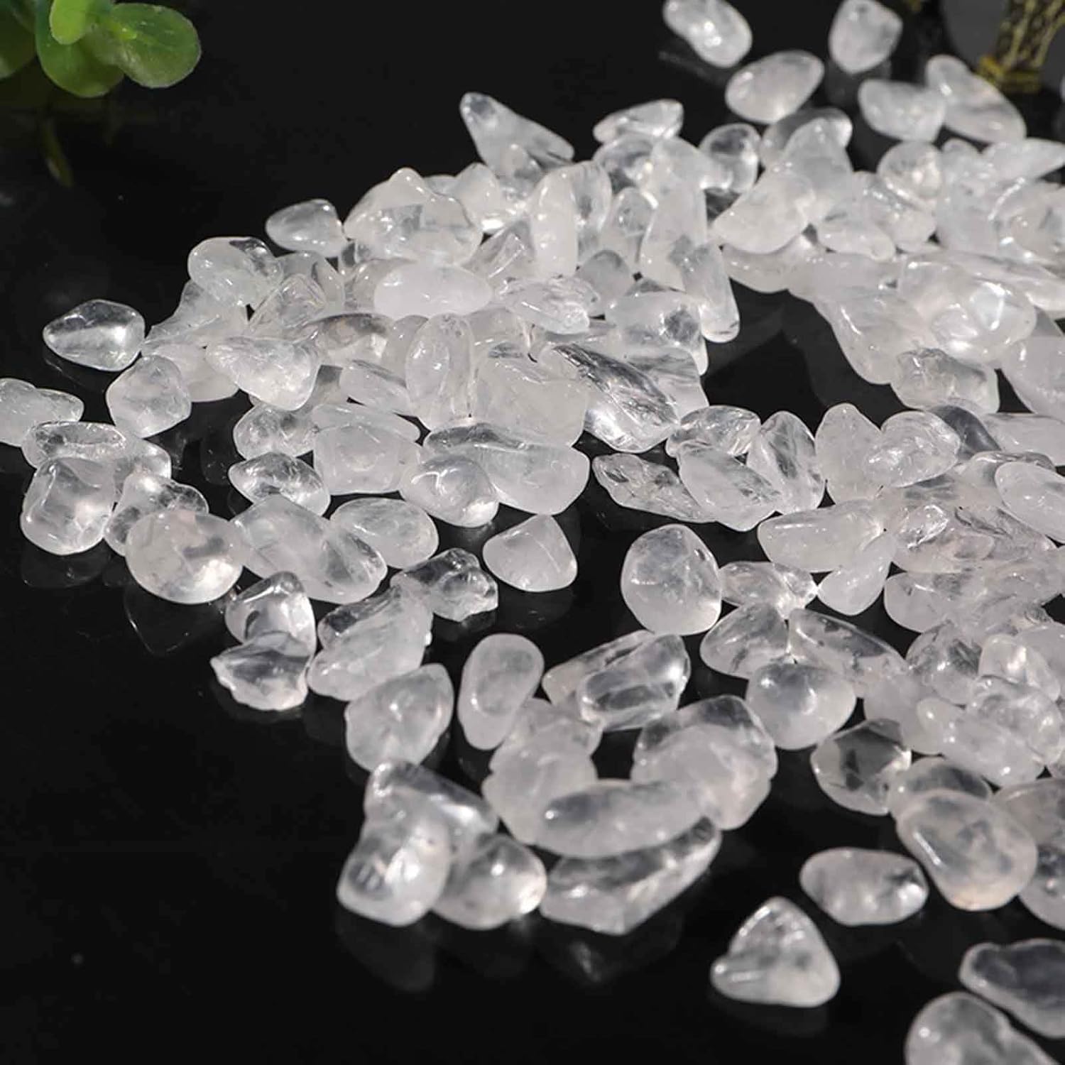 Clear Crystal Chips Natural Polished Quartz Stones for Fish Tanks Vase Fillers