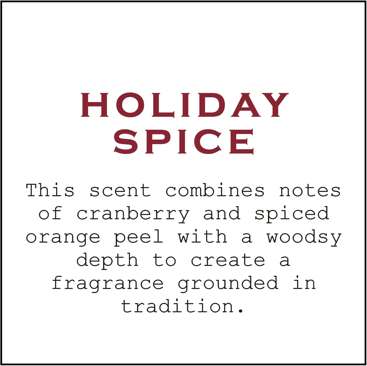 Barr-Co K Hall Holiday Spice Diffuser Refill