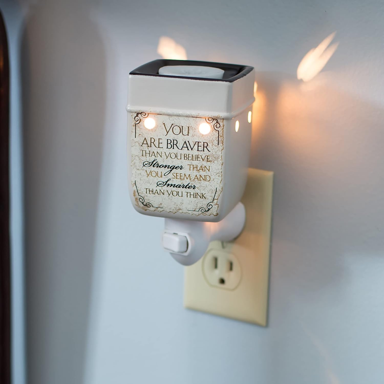 Elanze Designs Braver and Smarter Ceramic Wax Warmer