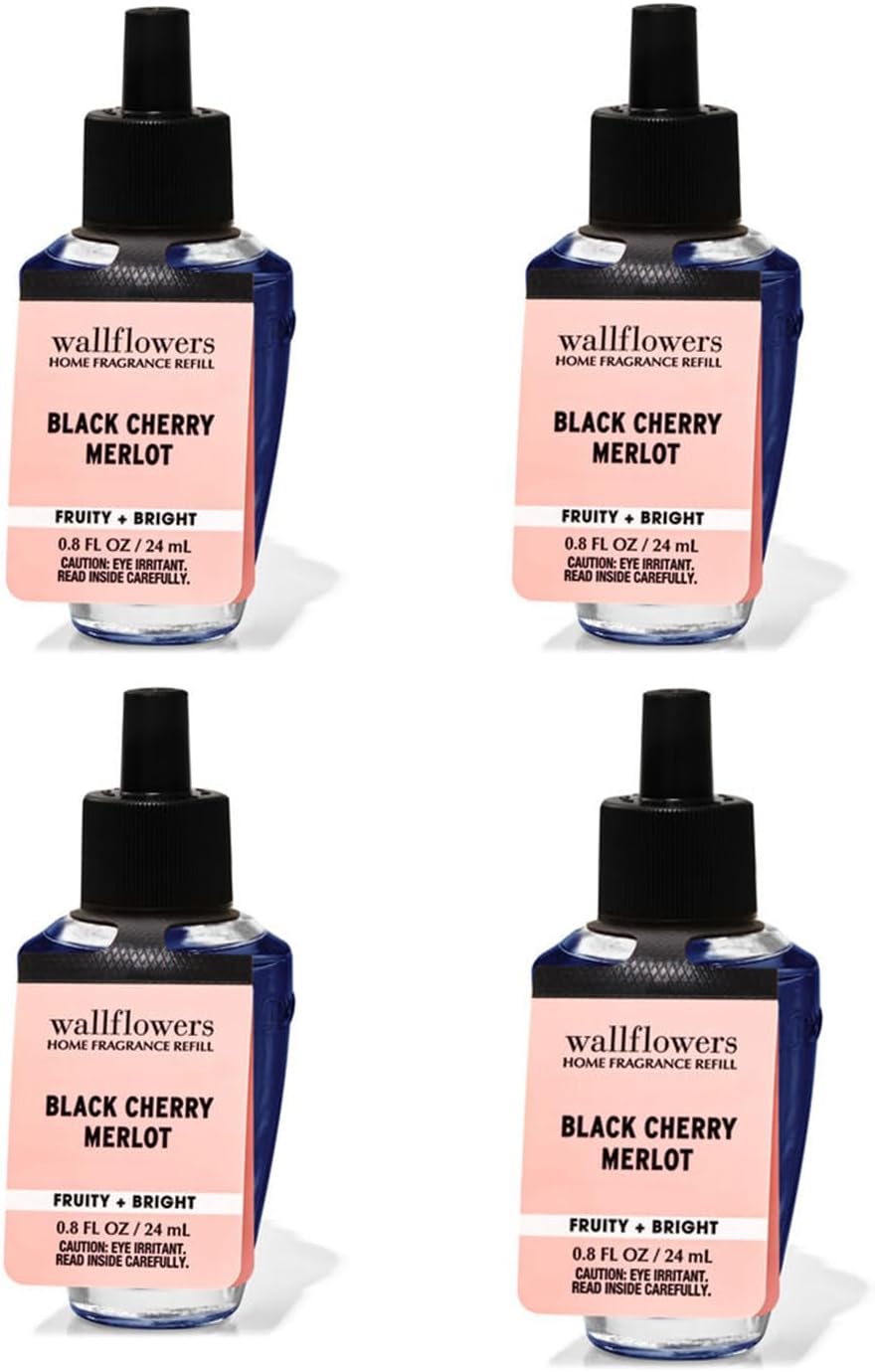 Bath Body Works Wallflowers Refills 4-Pack Black Cherry Merlot