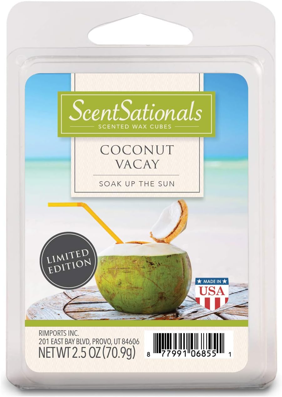 Scentsationals Coconut Vacay Fragrant Melts 25oz