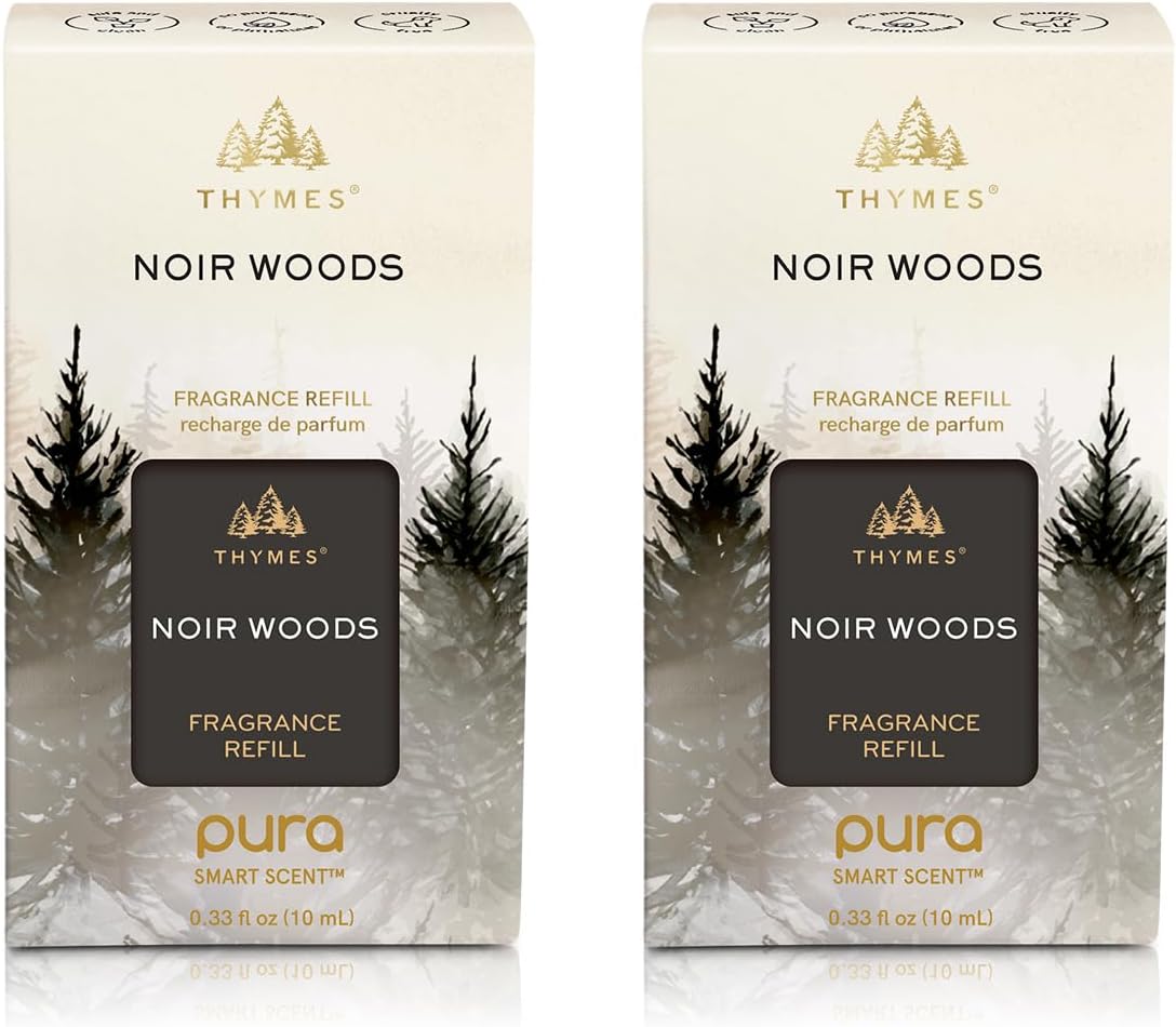 Thymes Pura Refills 2 Pack Noir Woods