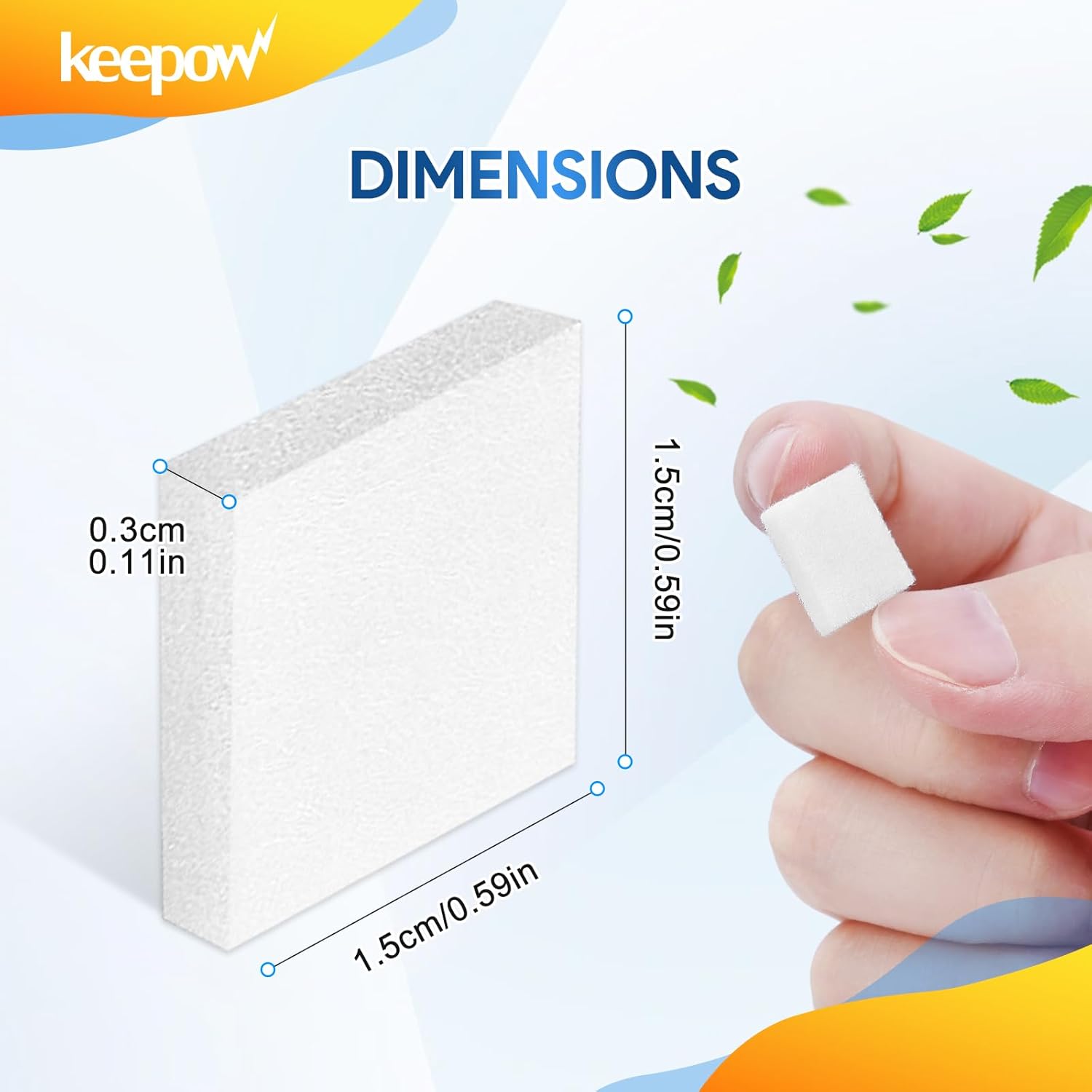 KEEPOW 50 Aroma Pads Replacement for AROEVE MK01 Air Purifier