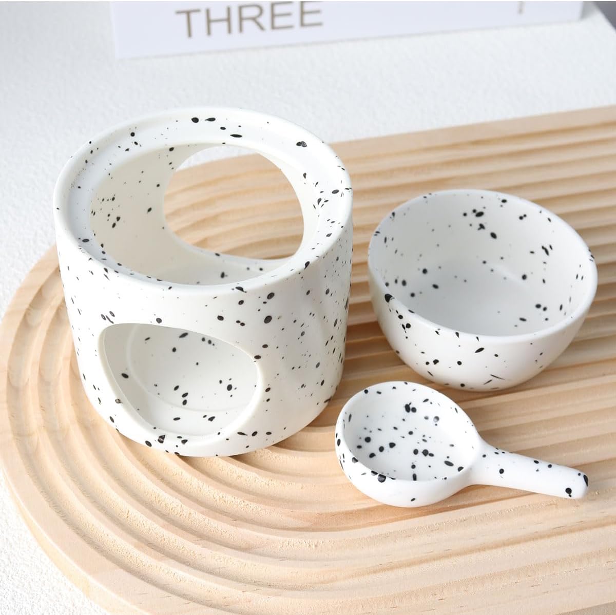 Ceramic Fragrance Lamp with Tea Light Holder Aroma Diffuser