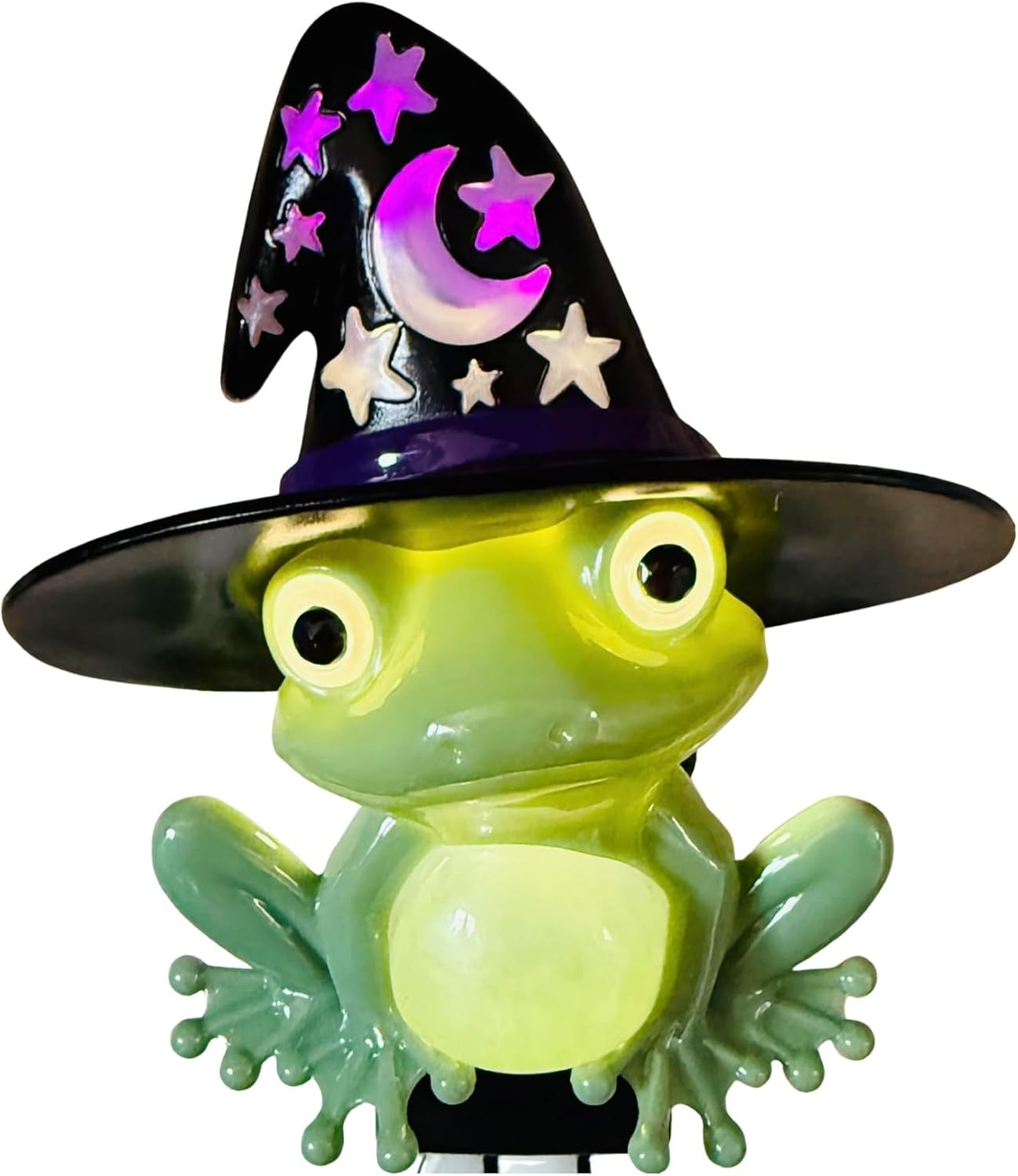 Green with Black Hat Witchy Frog Wallflowers Scent Control Nightlight Plug