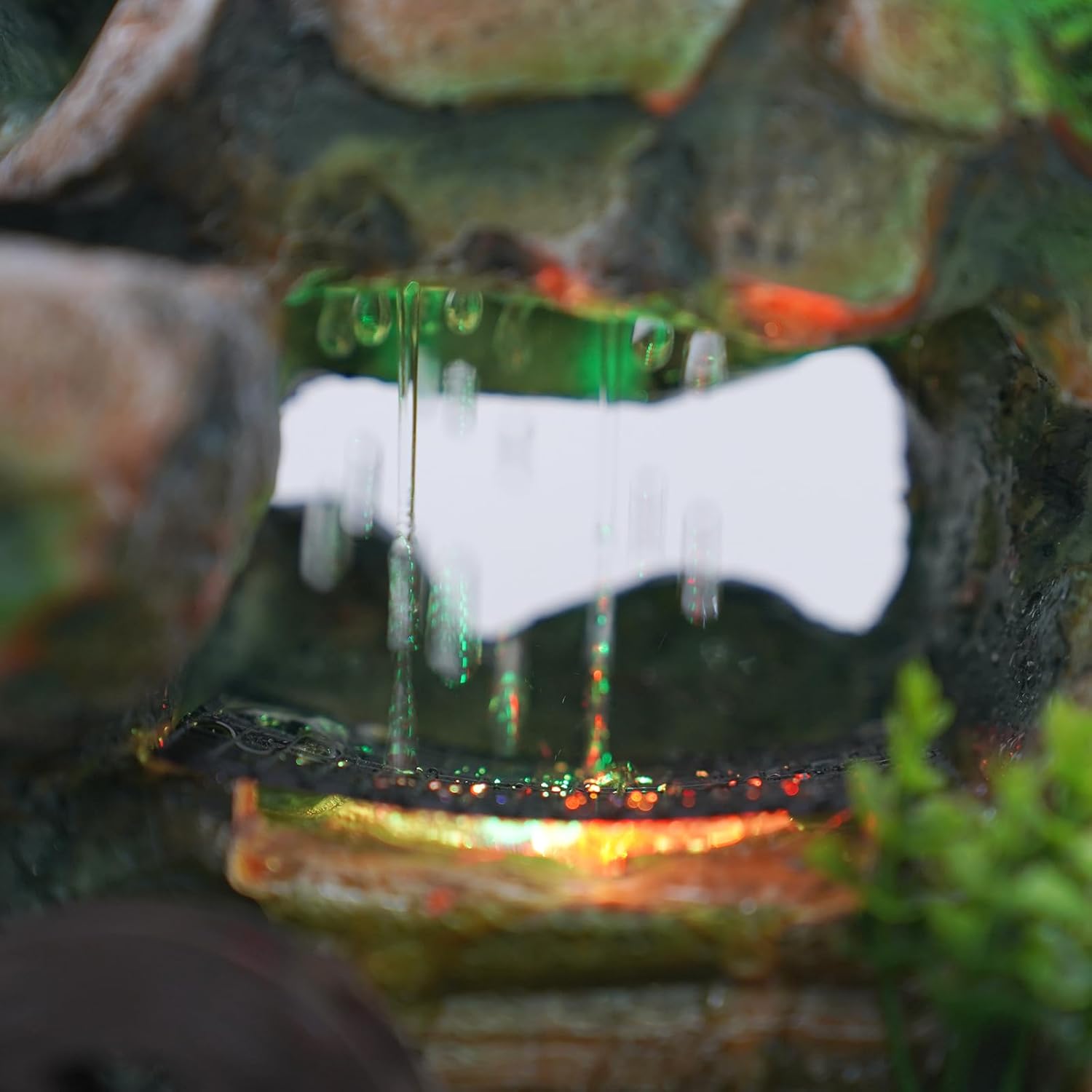 Indoor Relaxation Desktop Fountain with LED Light