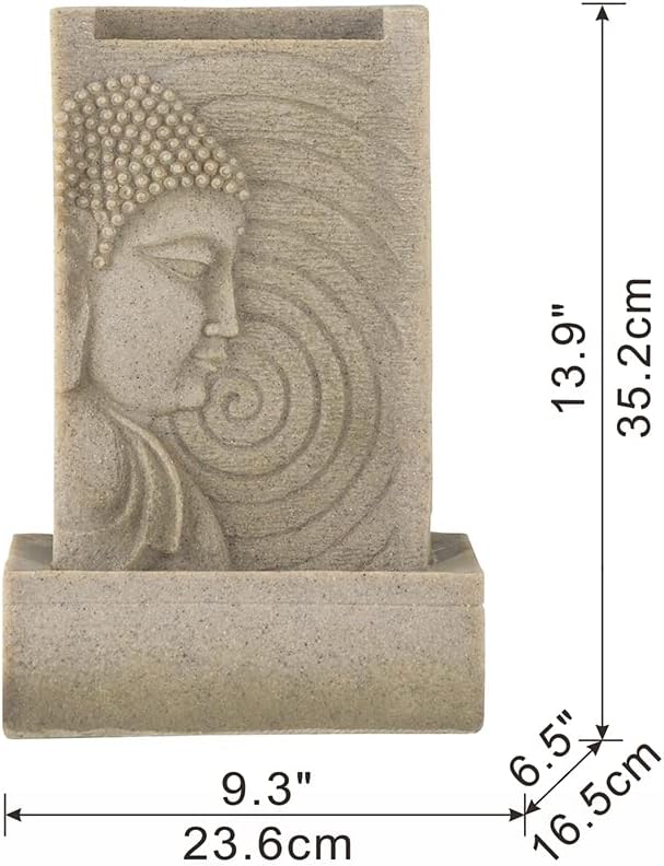 Generic Indoor Buddha Water Fountain with LED Light