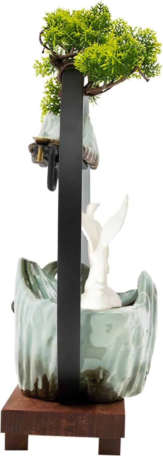 Tabletop Fountain with LED Light and Atomizer