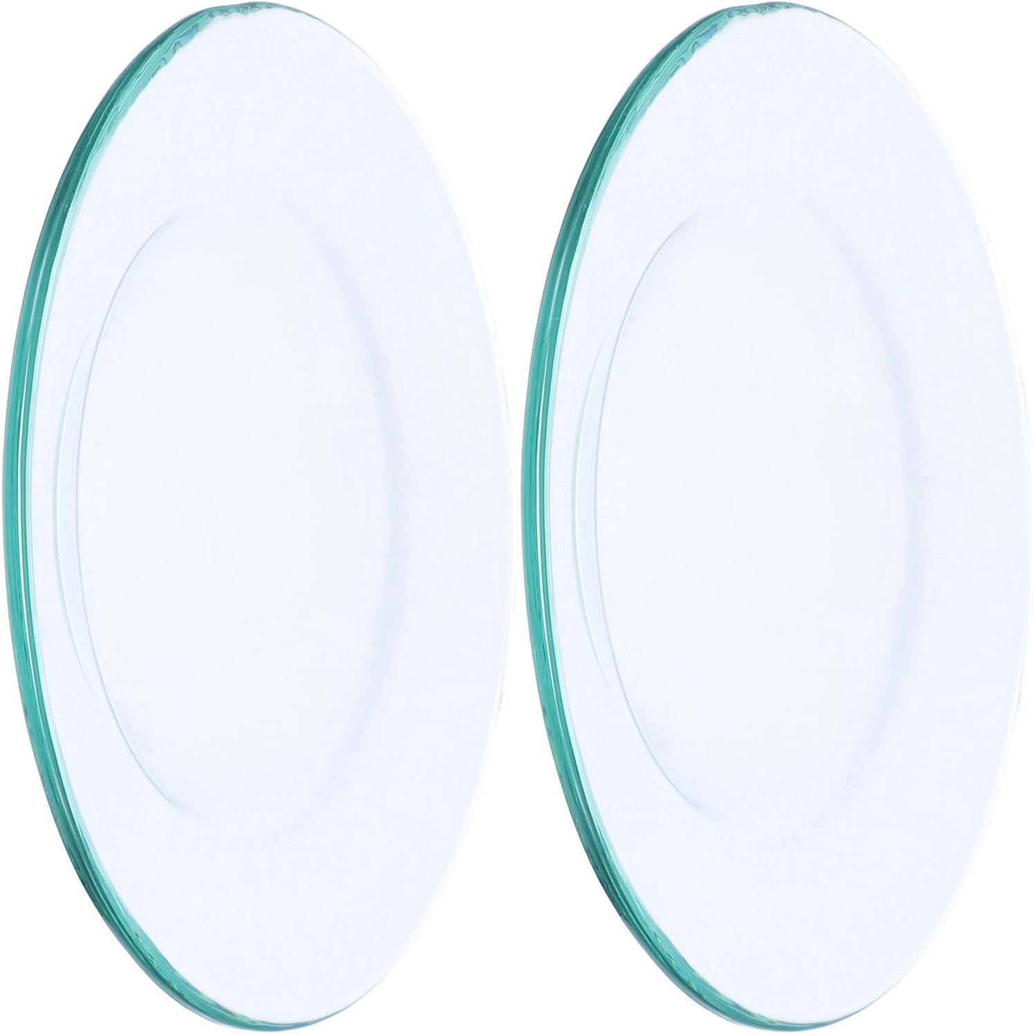HOMSFOU 2pcs Clear Glass Wax Warmer Dish for Aroma Lamp