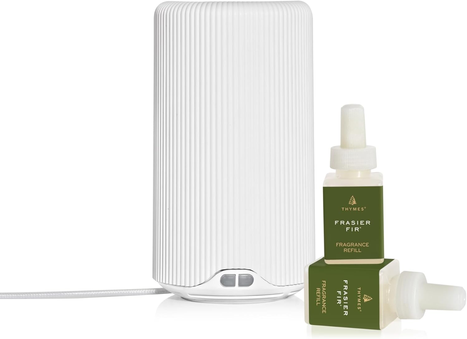 Thymes Pura Plus Smart Diffuser Kit with Frasier Fir Refills