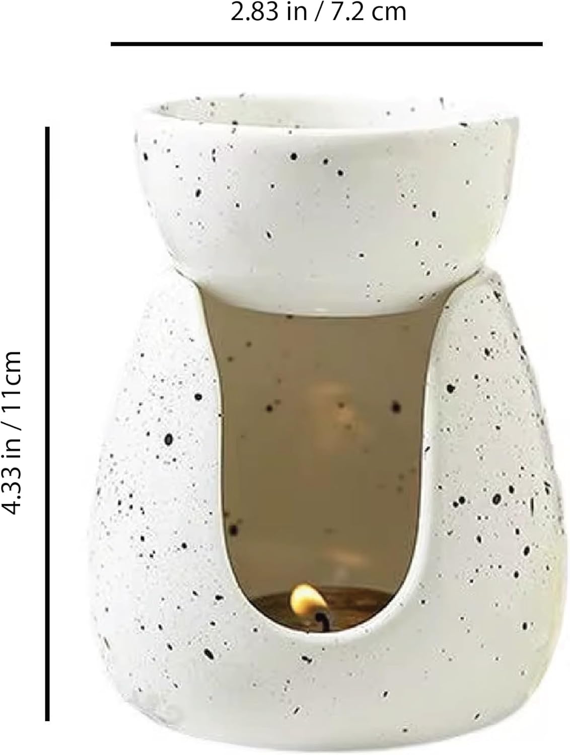 Ceramic Oil Burner - Tealight Essential Oil Warmer Minimalist Design