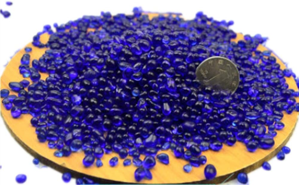Decorative Glass Stones 1Lb Navy Blue Vase Filler