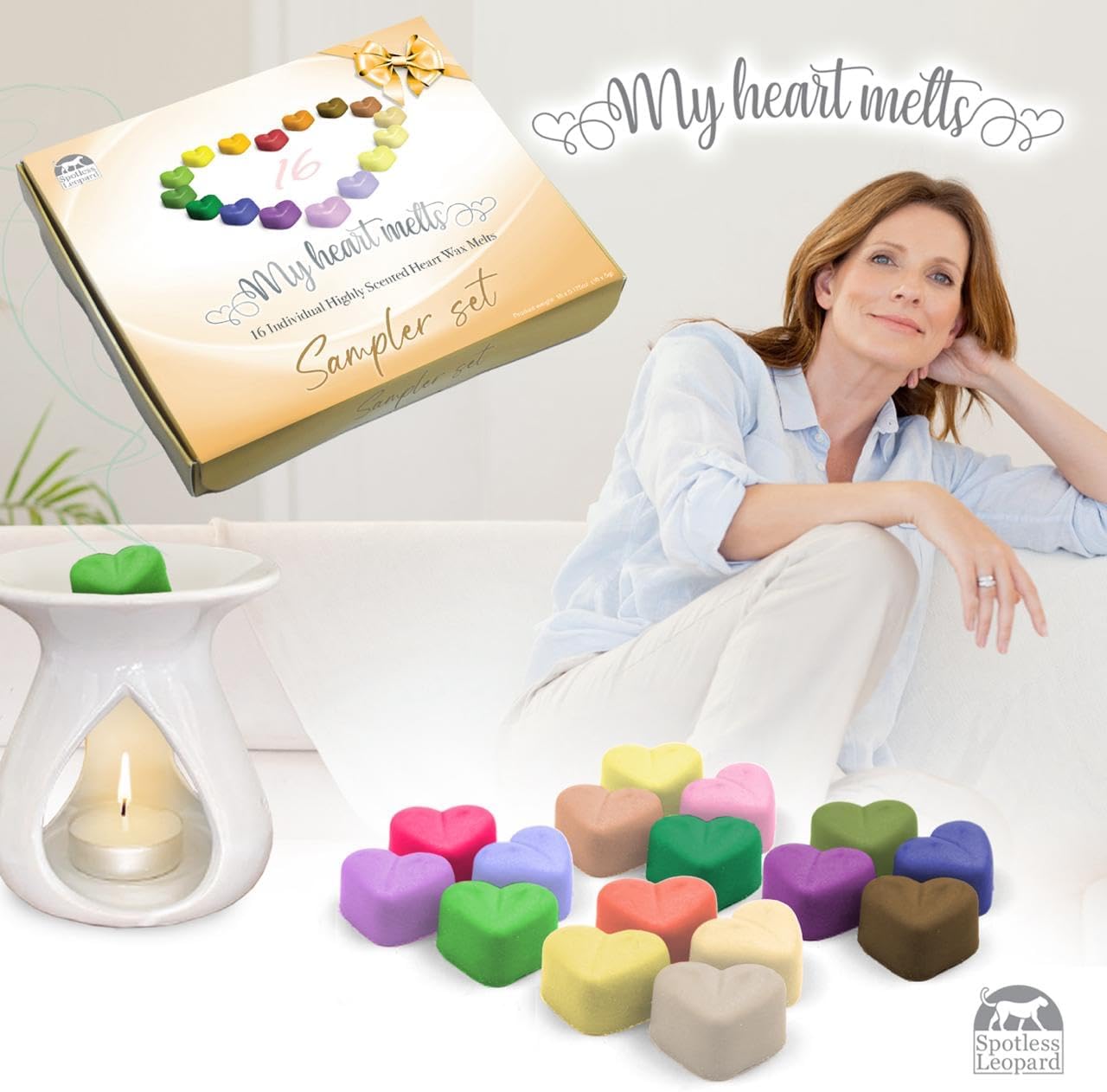 Spotless Leopard Various Wax Melts Gift Set 16 Ounces