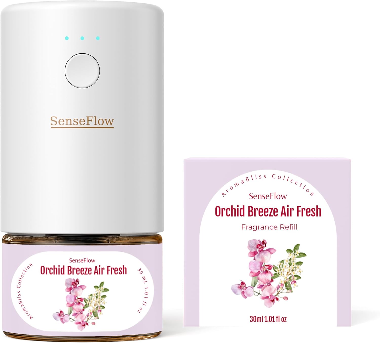 SF101 Waterless Ultrasonic Essential Oil Diffuser 100 Plant-Based