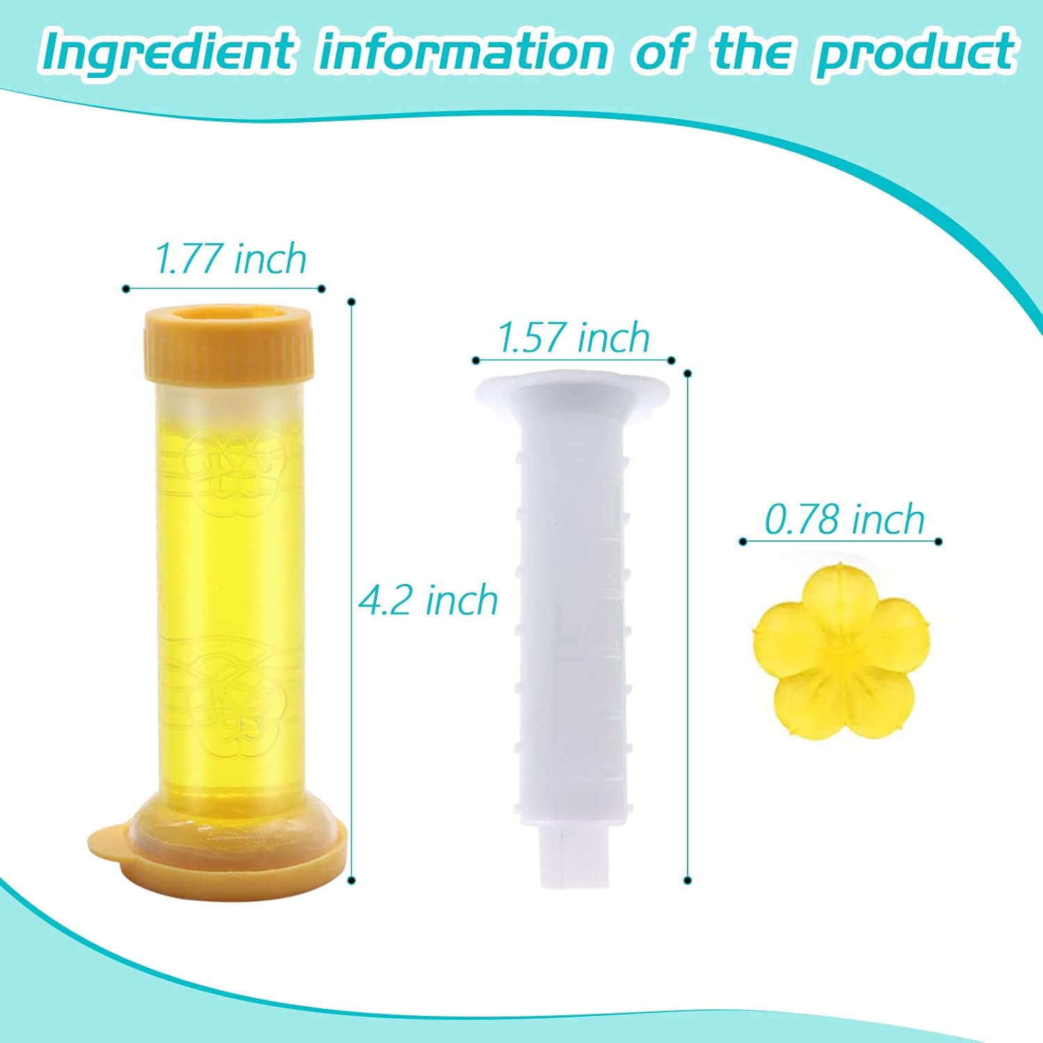Flower Scent Toilet Gel Stamp Refills 4PCS