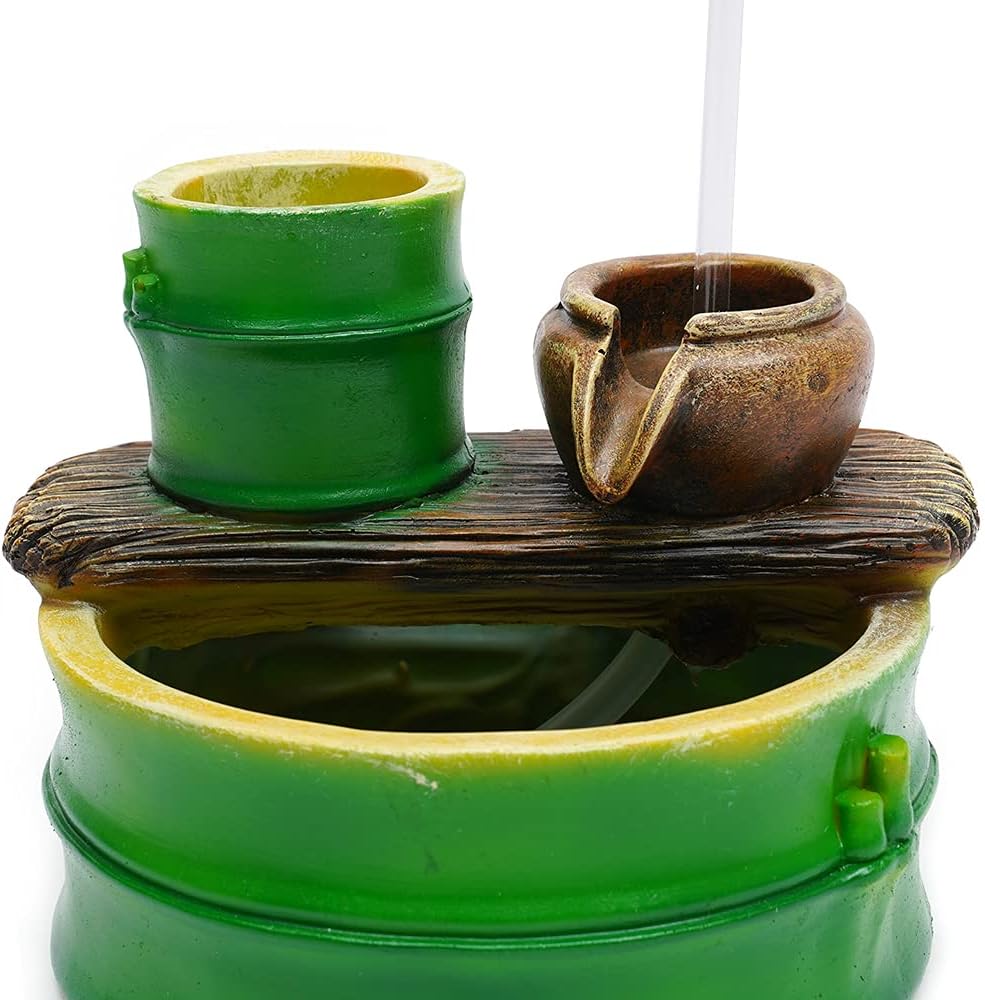 Relaxation Tabletop Fountain with LED Lights and Humidifier