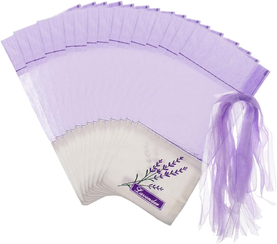 Alipis Lavender Sachet Bags 50pcs Set for Dried Lavender Storage