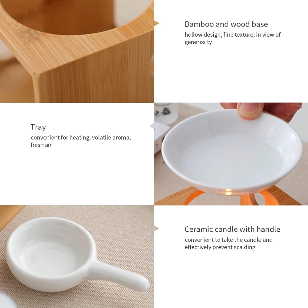 Wooden Essential Oil Burner with Tealight Holder