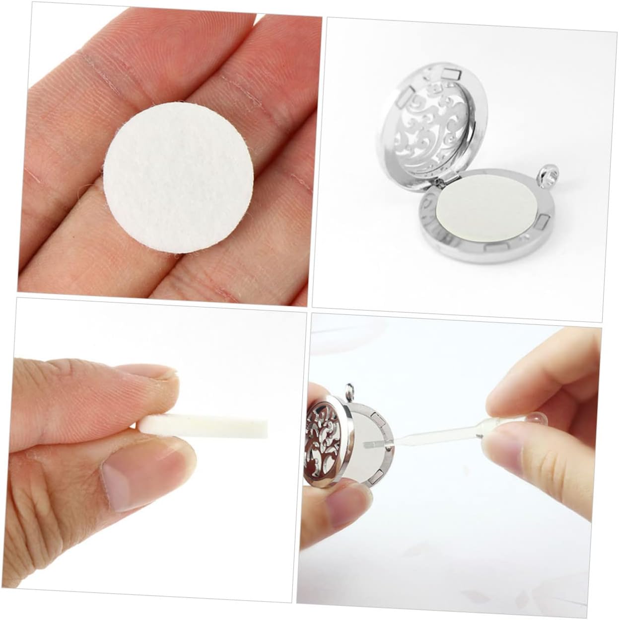 100pcs Cotton Aroma Pads for Essential Oil Diffuser Refill
