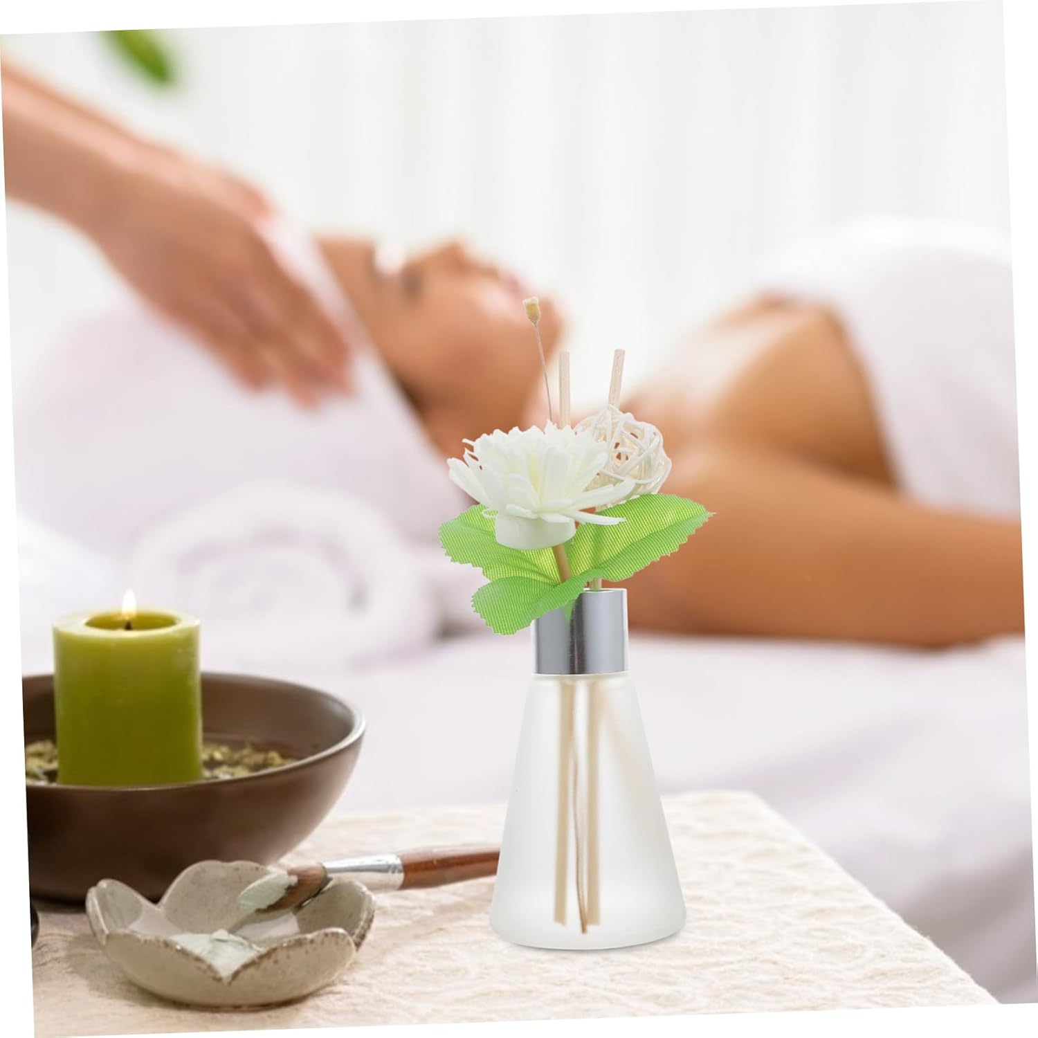 3pcs Dried Flower Glass Diffuser for Home Office Decor