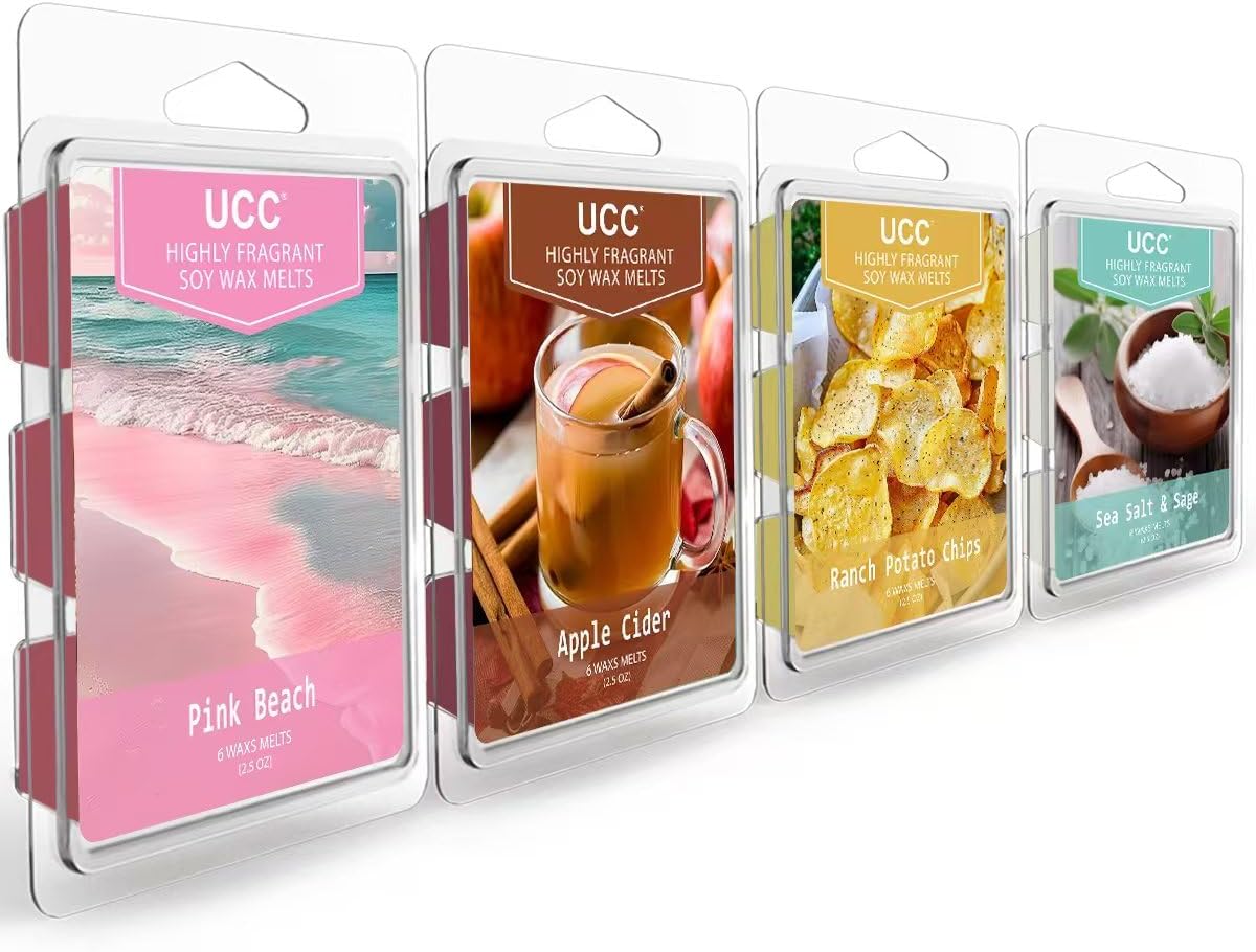 UCC Wax Melts 4 Pack with Strong Fragrance
