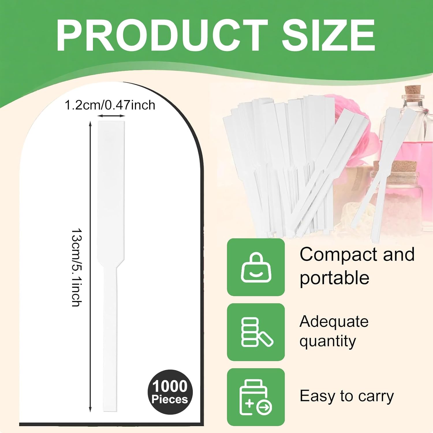 1000pcs Premium Perfume Tester Strips