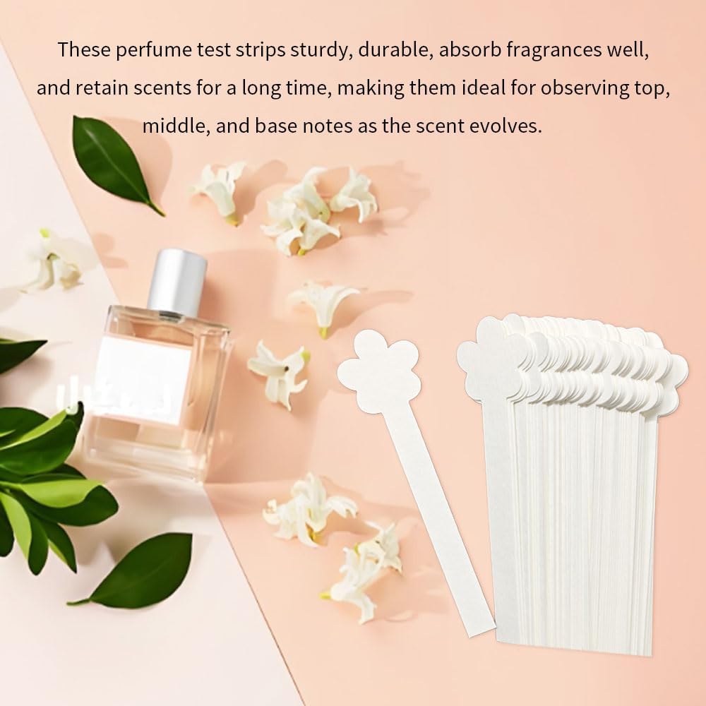 100 Pcs Perfume Test Strips White Fragrance Blotter Cards
