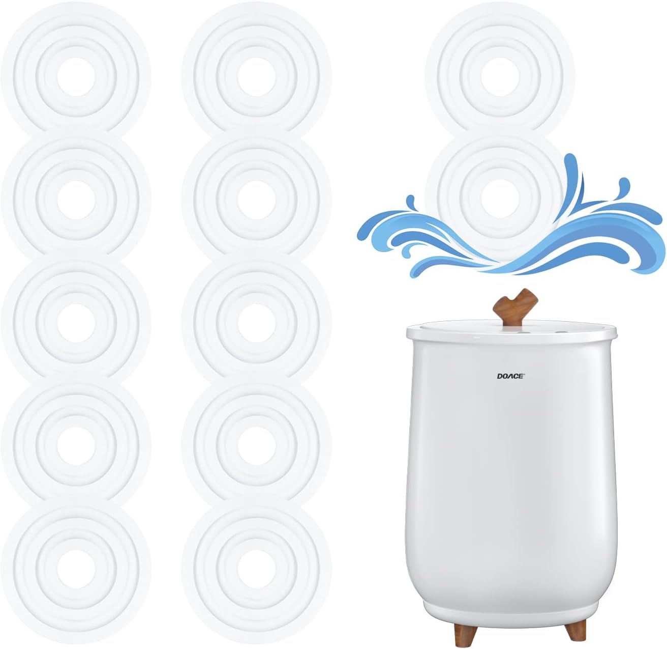 DOACE 12 Pack Replacement Fragrance Discs for Towel Warmers