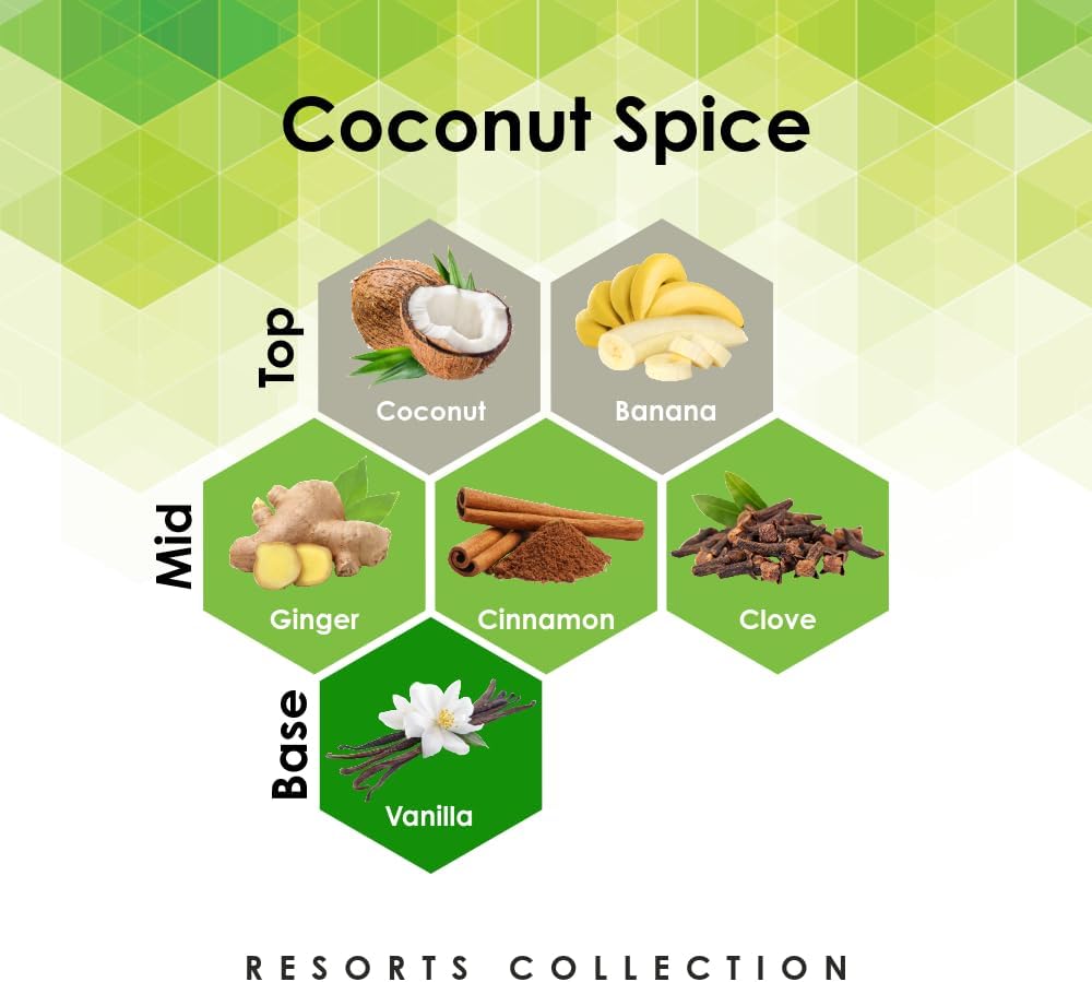 Coconut Spice 4 Oz Refill for Oil Diffuser