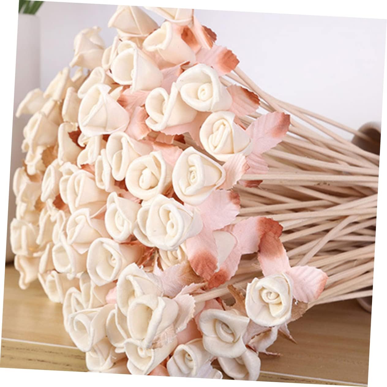 ORFOFE 6 Pcs Flower Rattan Diffuser Sticks for Home Fragrance Enhancement