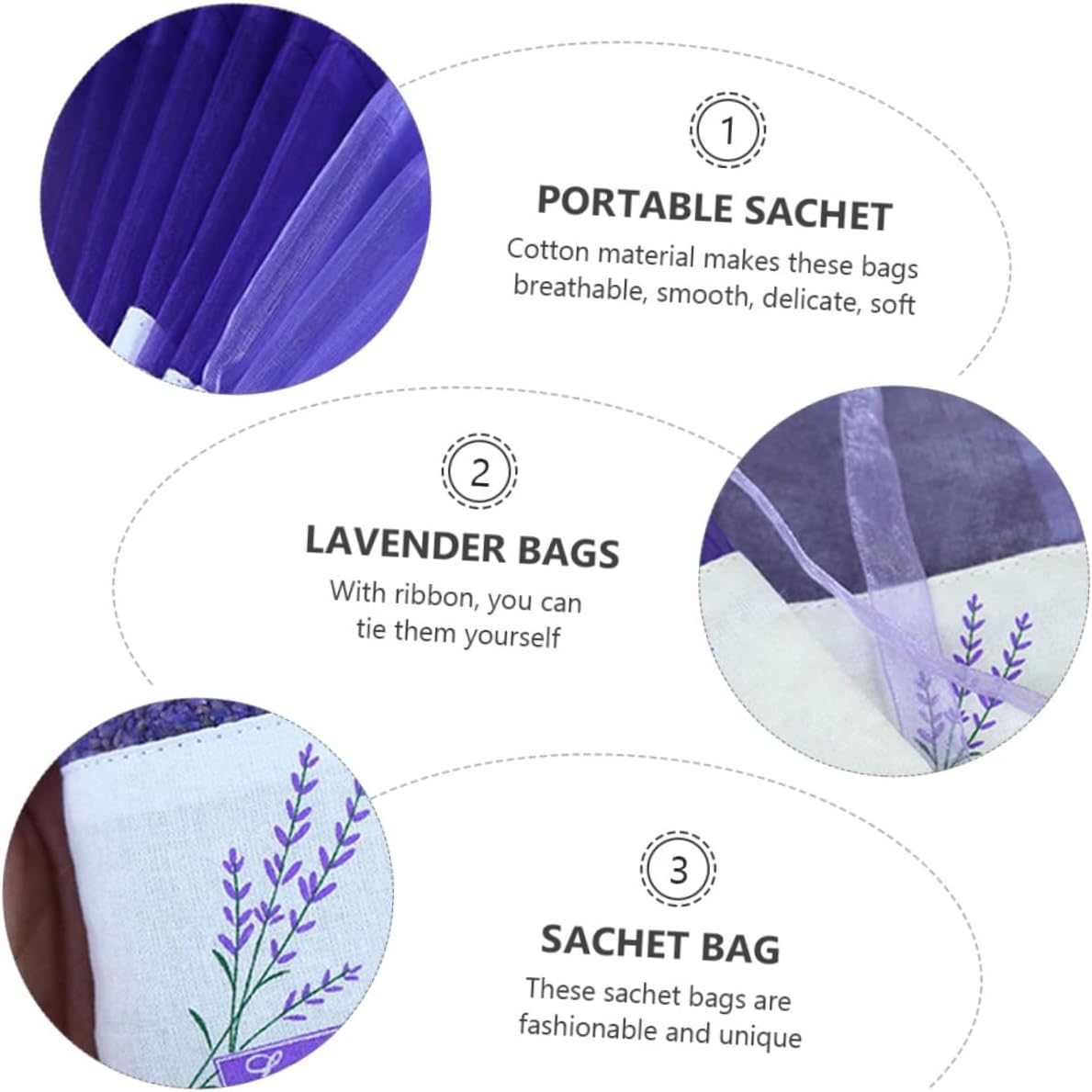 Lavender Sachets Empty Bags for Home Fragrance