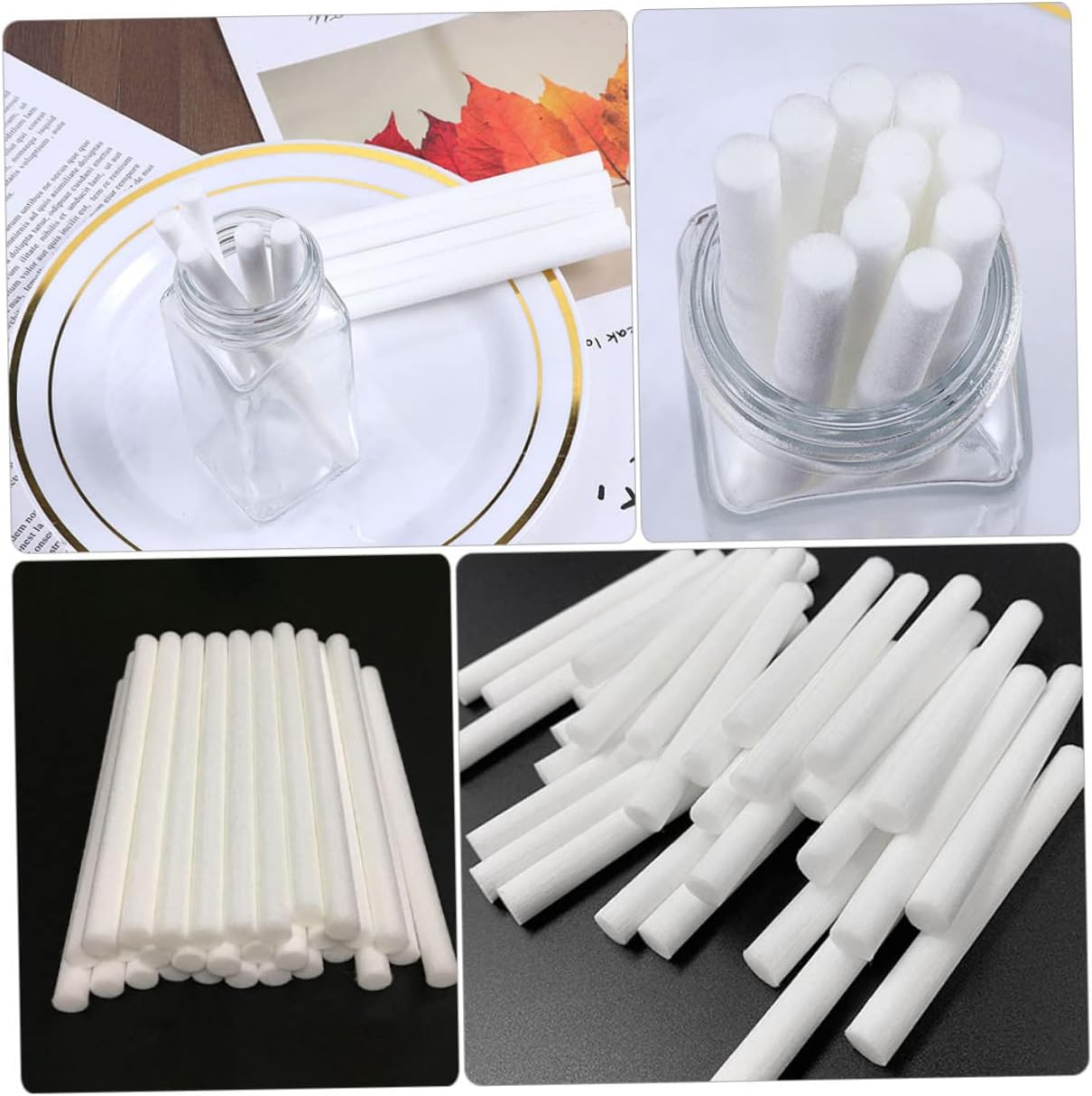 10pcs White Aroma Diffuser Sticks for Home Fragrance