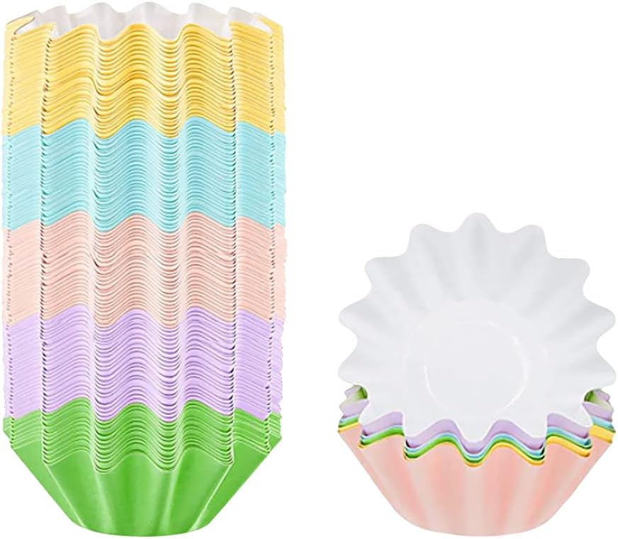 GSHLLO 100 Pcs Colored Wax Melt Cups