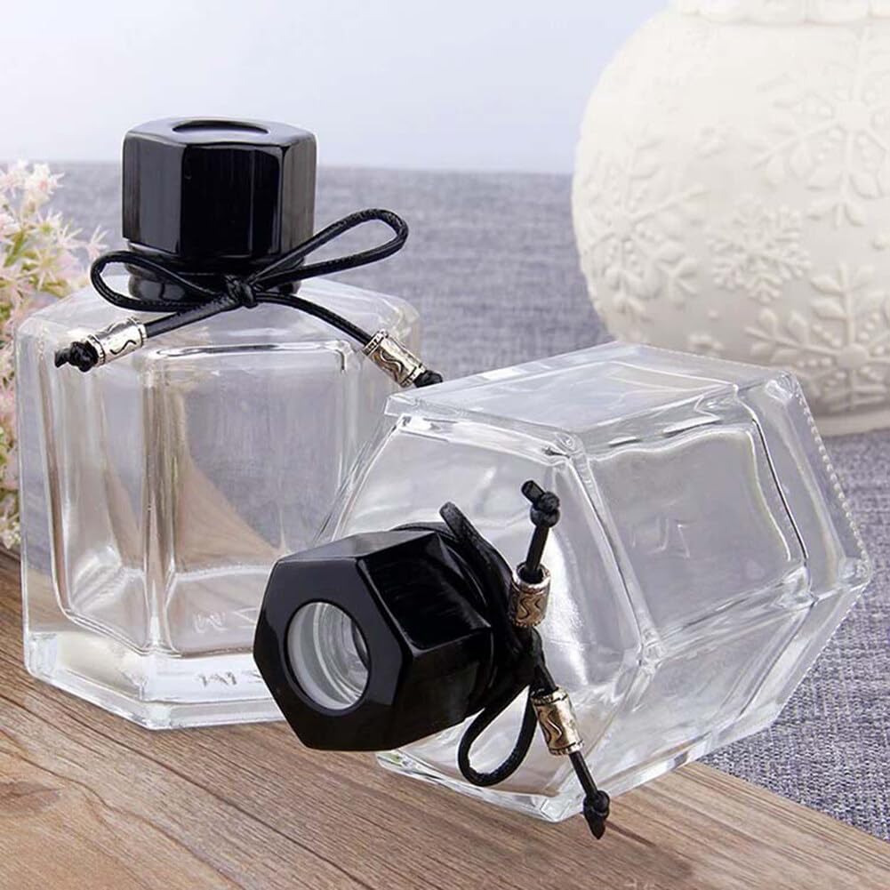 120ML Clear Glass Diffuser Jar with Inner and Outer Cap
