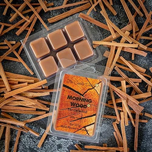 Morning Wood Funny Sandalwood Wax Melt 6 Cubes 1 Pack
