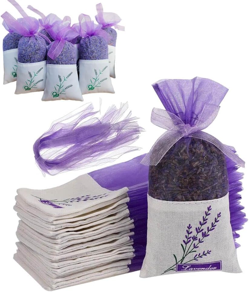 Empty Lavender Sachet Bags 50PCS for DIY Gifts Home Fragrance