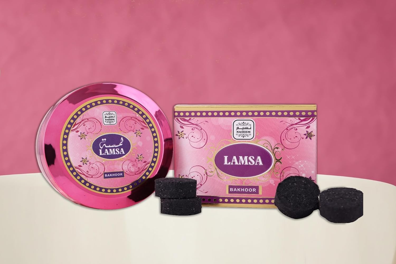 NASEEM Lamsa Non-Alcoholic Bakhoor - 50gm Room Freshener