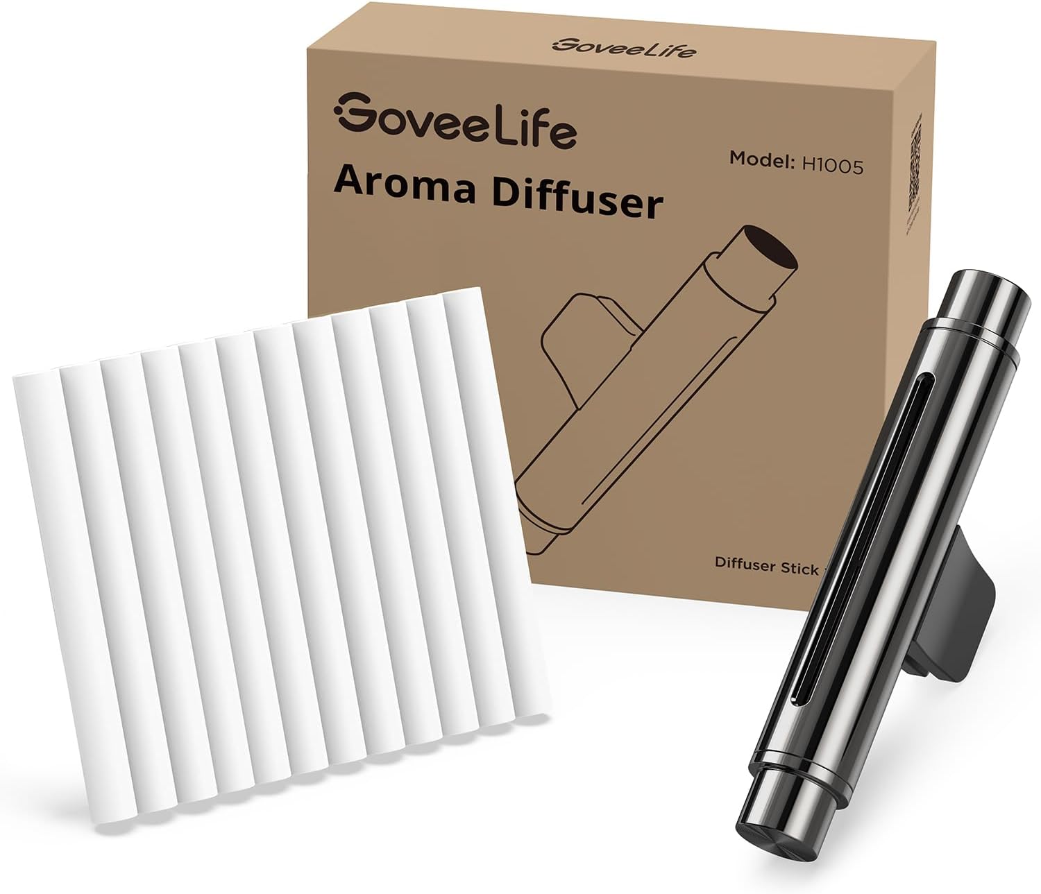 GoveeLife Air Freshener Diffuser Vent Clips with 12 Refill Sticks