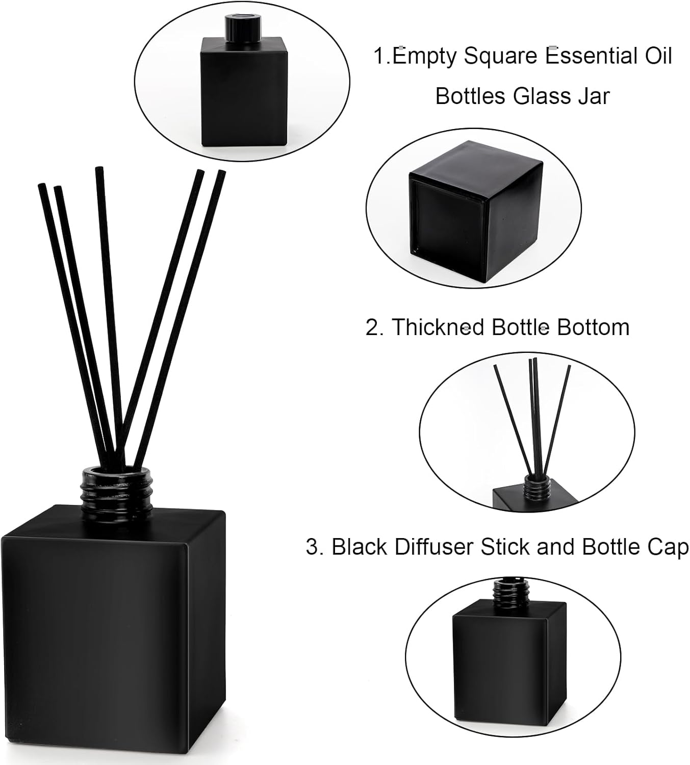 Yesland 6 Pack Perfume Reed Diffuser Bottles