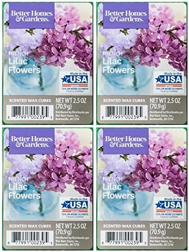 Better Homes and Gardens French Lilac Scented Wax Cubes 4-Pack