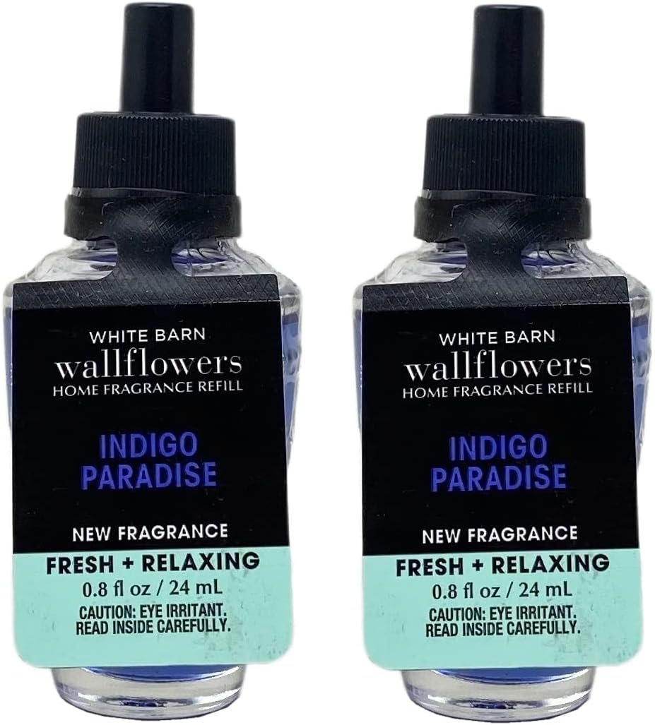 Bath Body Works Indigo Paradise Wallflowers Home Fragrance Refills Pack of 2