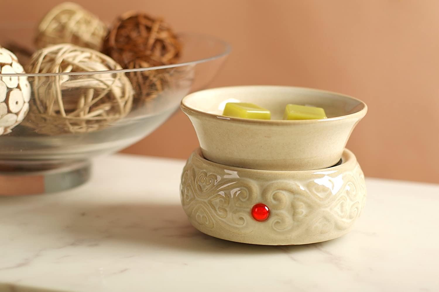 Hosley Cream Ceramic Electric Warmer