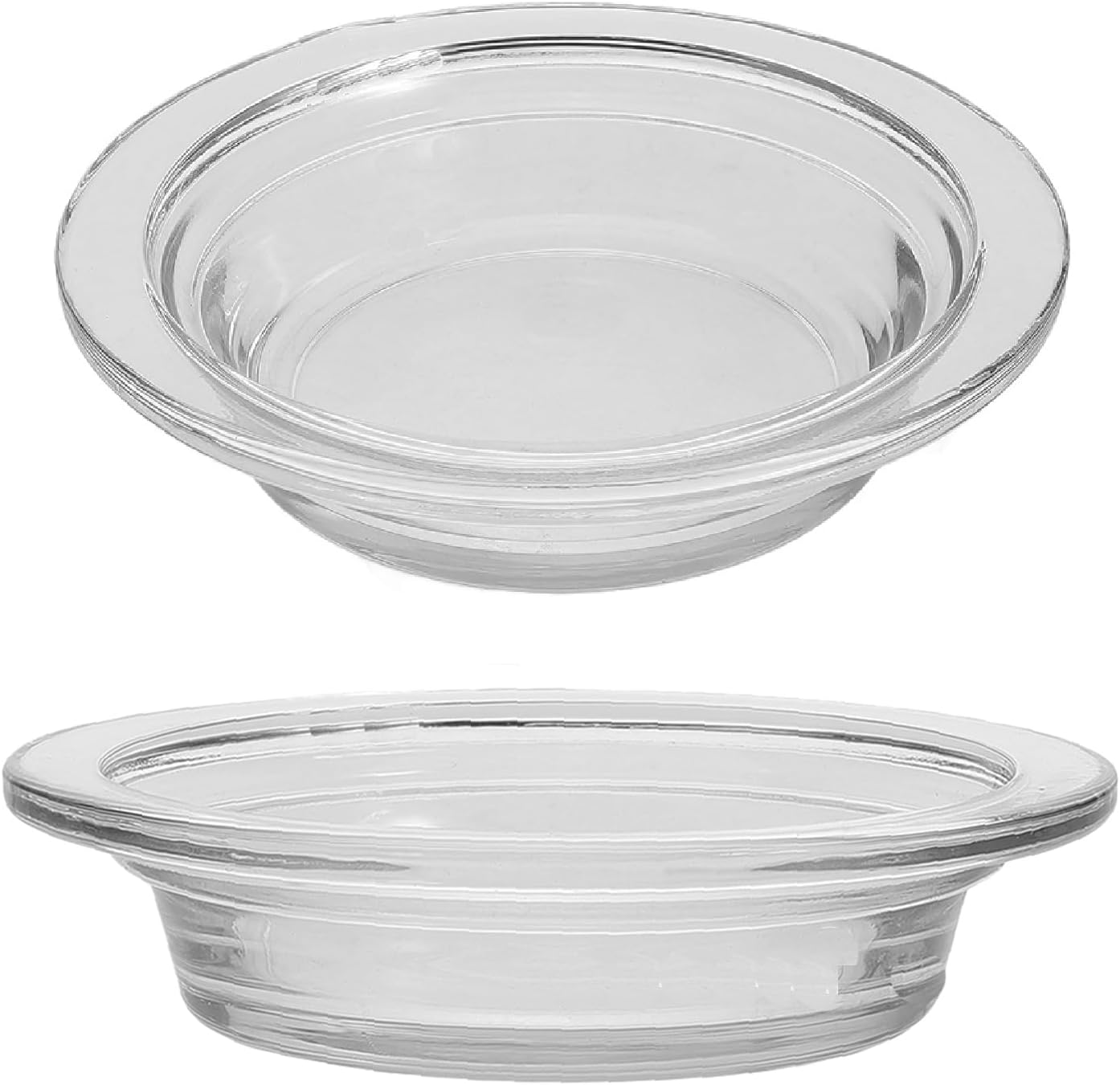 2PCS Glass Wax Melting Tray Aromatherapy Candle Heating Bowl for Diffusers