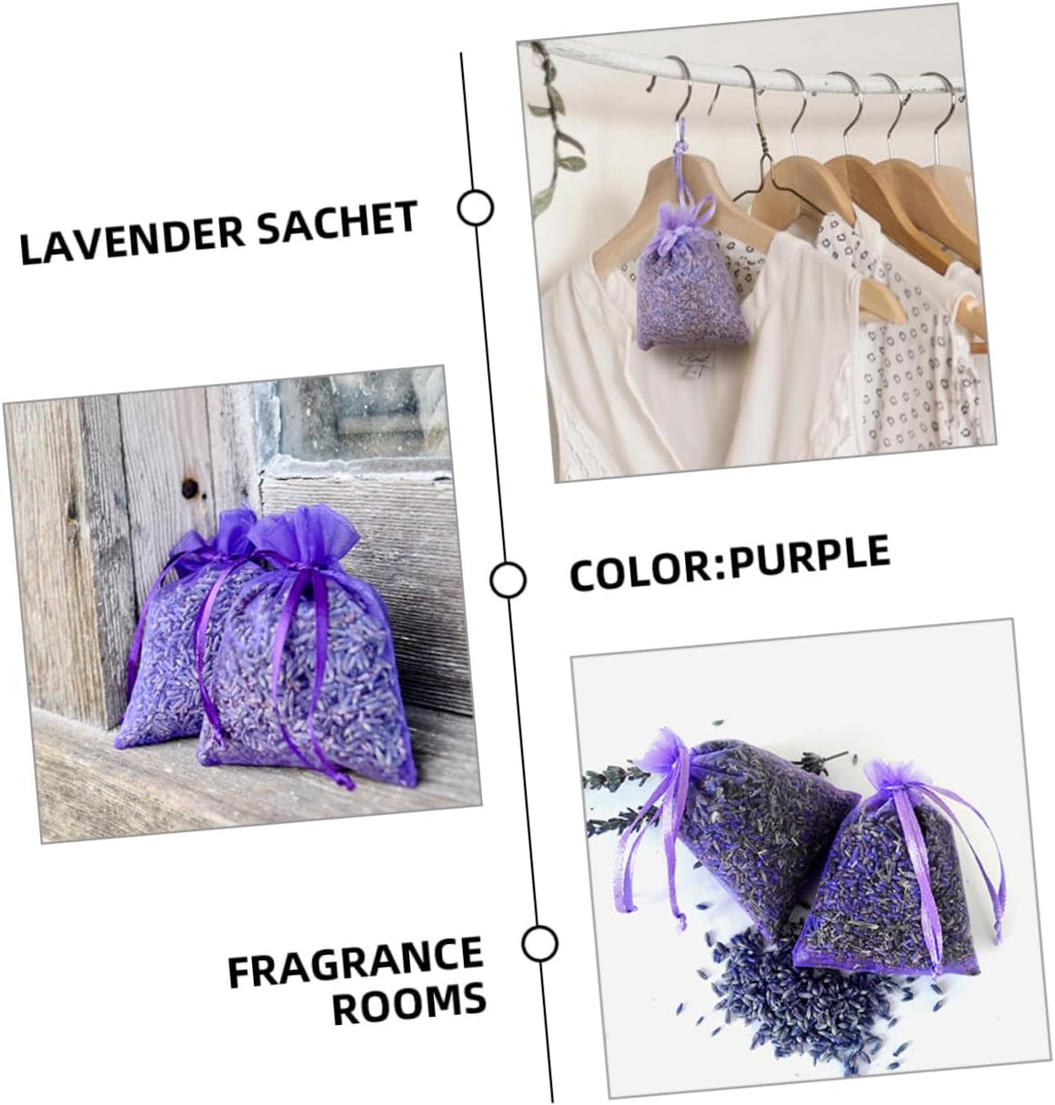 10pcs Lavender Sachets for Closets Home Fragrance Fresheners