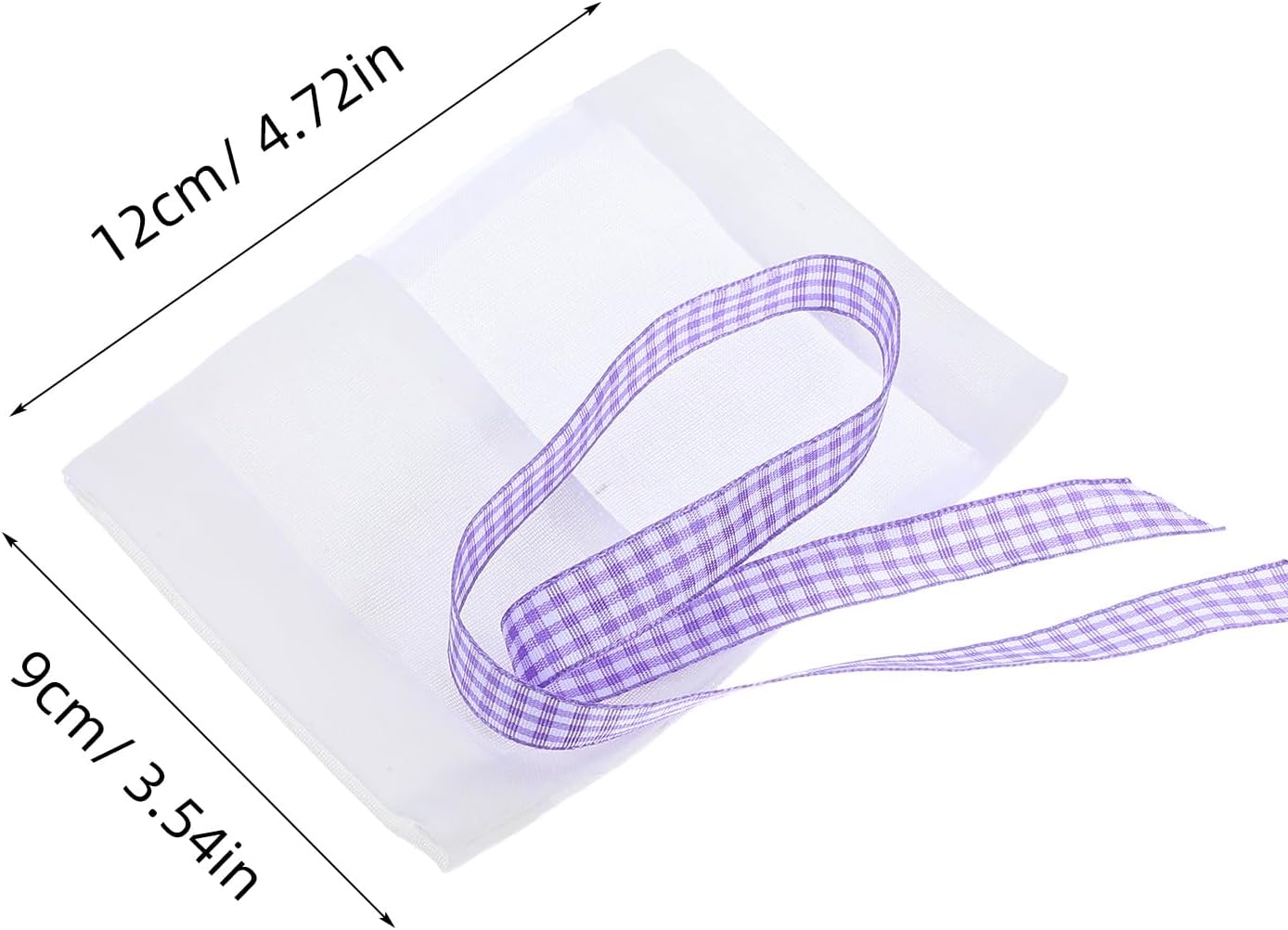 LOGOFUN 40pcs Lavender Sachet Bags with Window Design