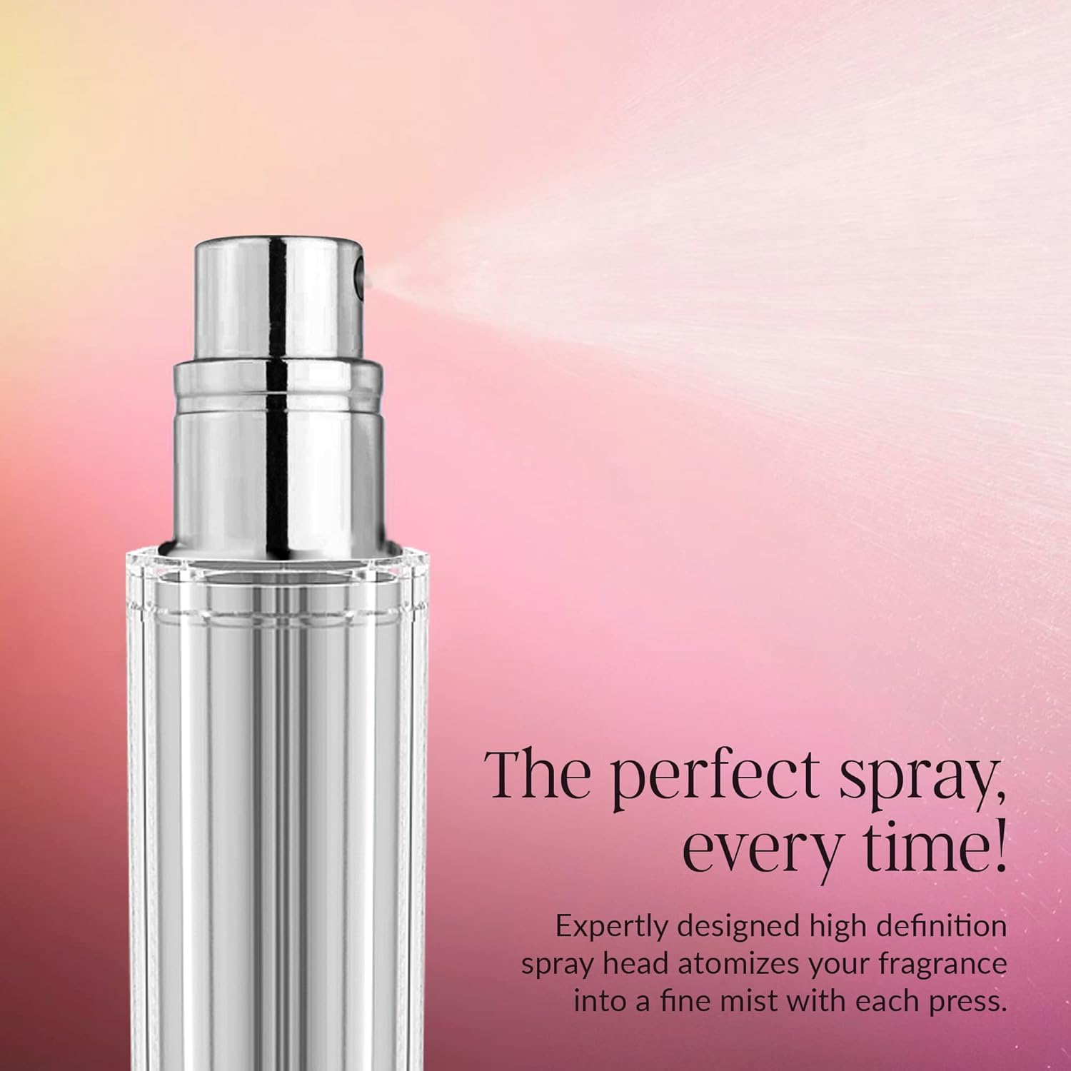 Travalo Bijoux Oval Perfume Atomizer - Travel Refill U-Change System TSA Approved
