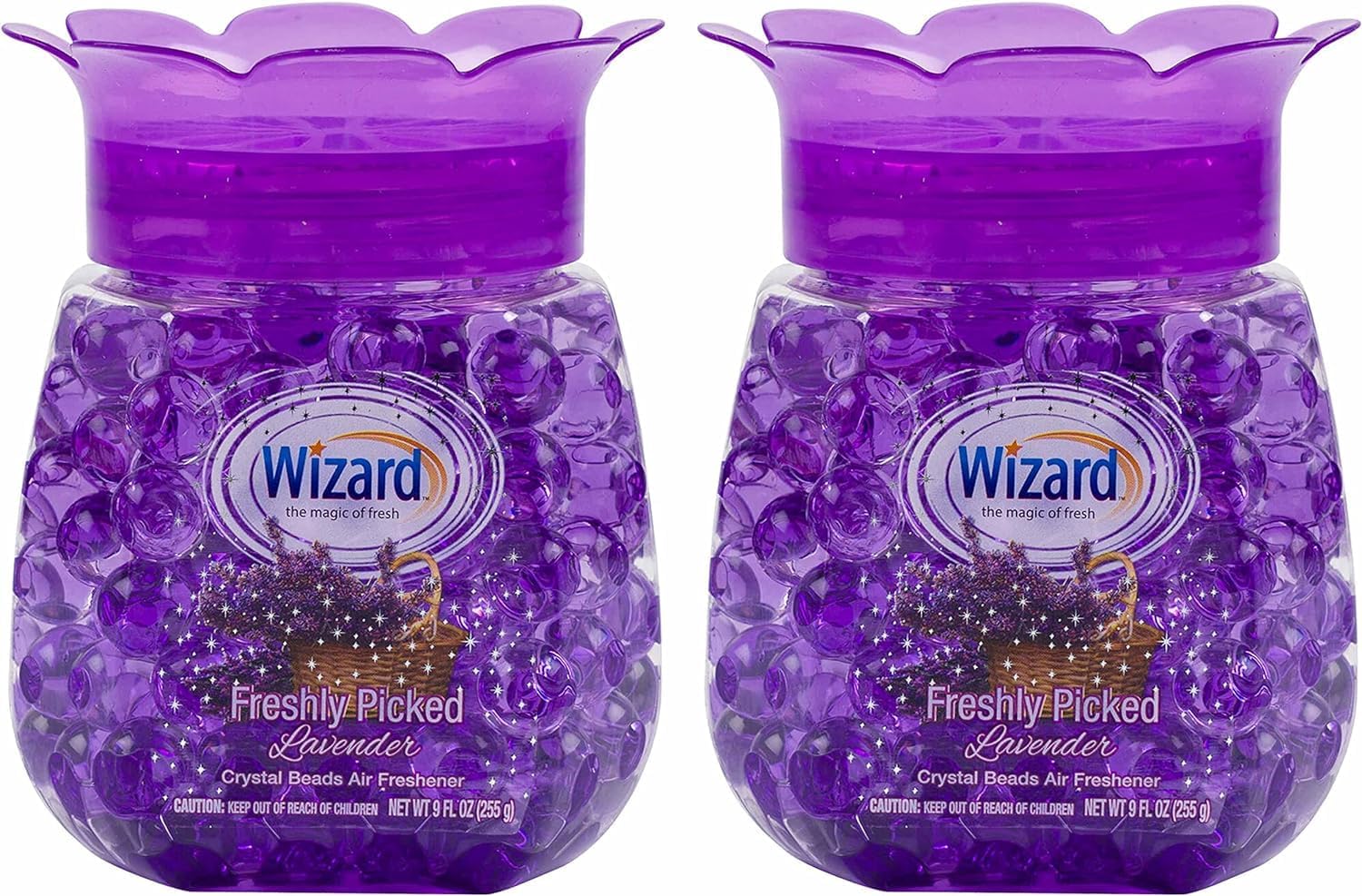 Lavender Air Freshener Set with 2 Jars 9oz for Home and Office