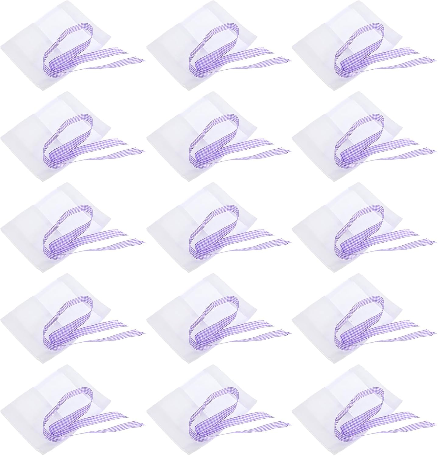 LOGOFUN 40pcs Lavender Sachet Bags with Window Design