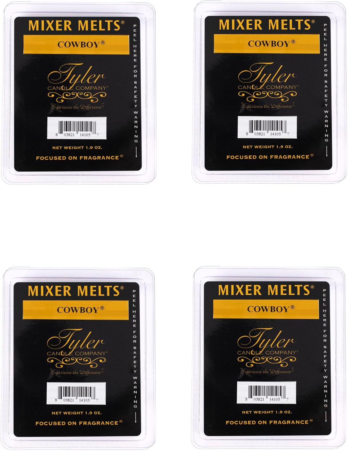 Cowboy Scented Wax Melt Cubes Pack of 4